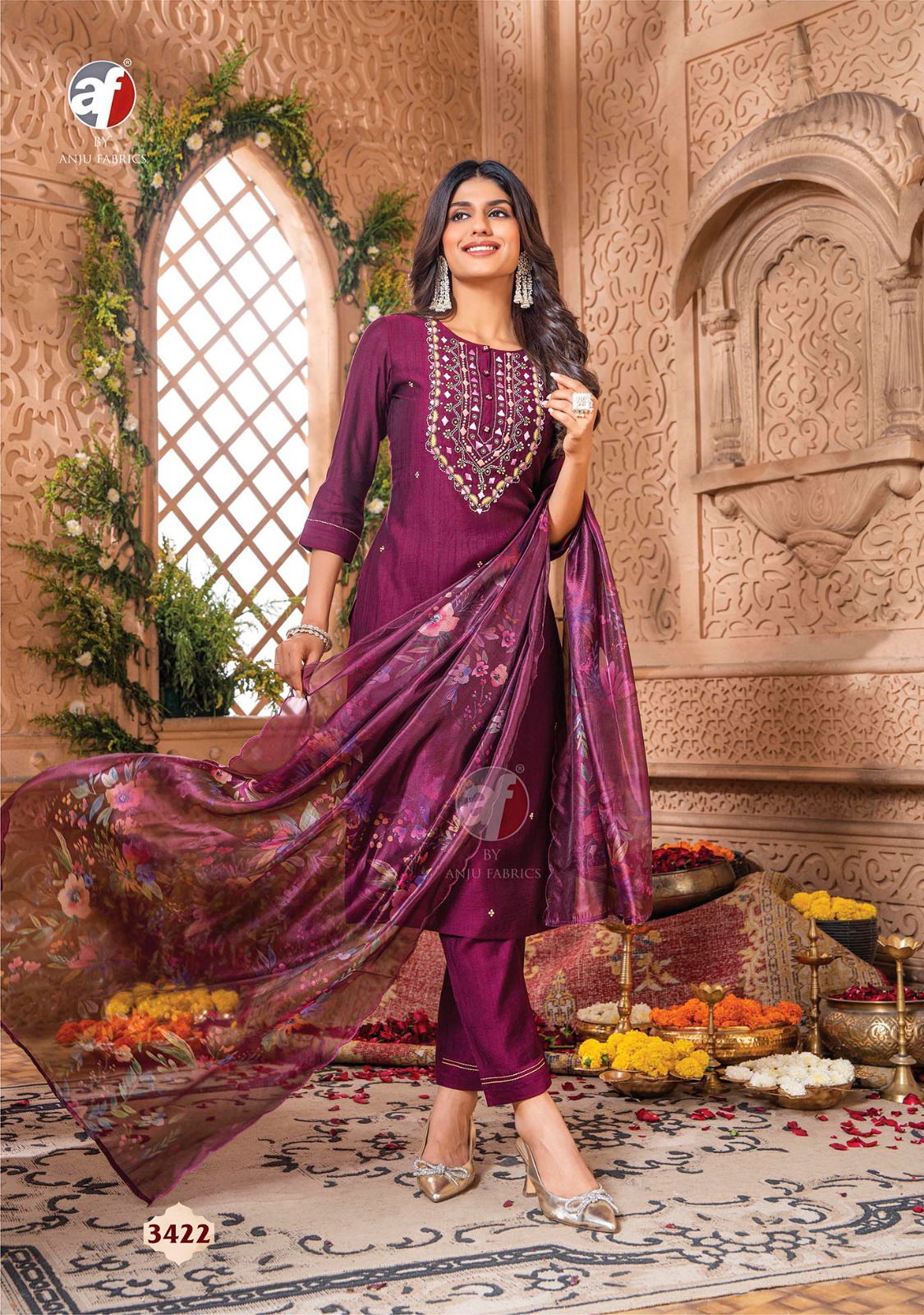 Real Touch Vol 3 By Anju Viscose Designer Kurti With Bottom Dupatta Wholesale Price In Surat